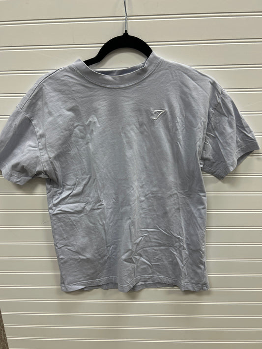 Athletic Top Ss By Gym Shark In Blue, Size:Xs