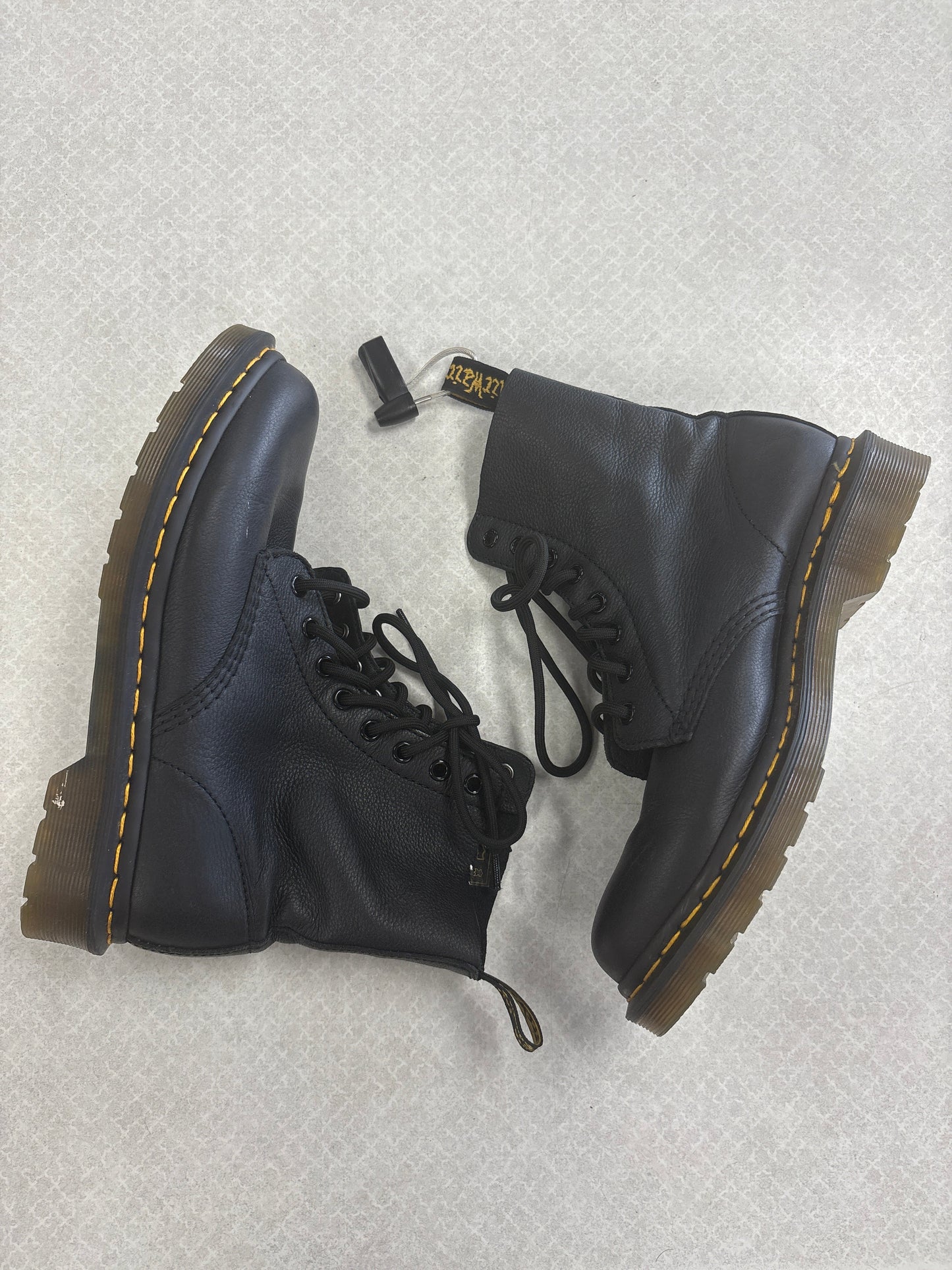 BOOTS COMBAT by DR MARTENS In BLACK, Size: 8