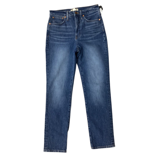Jeans Straight By Madewell In Blue Denim, Size:4