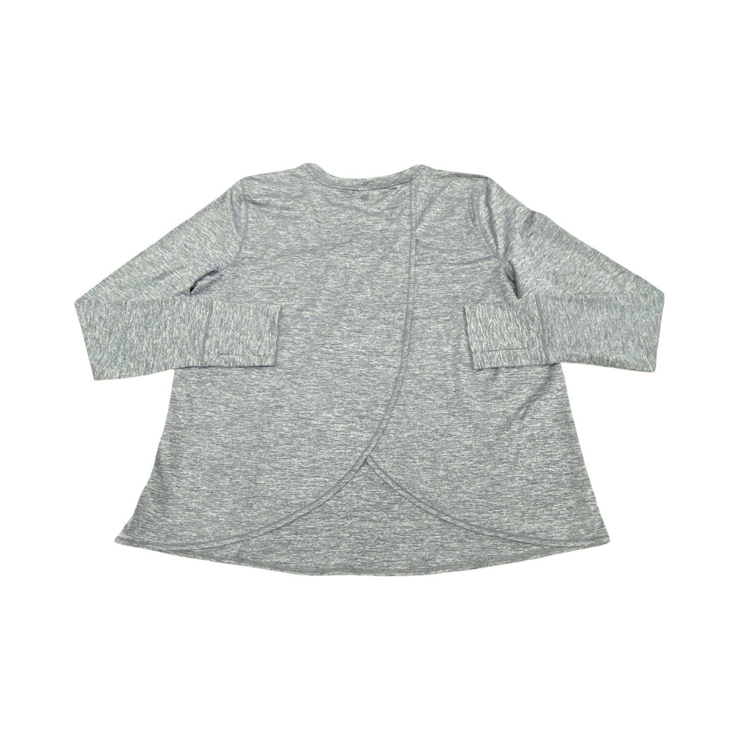 Athletic Top Ls Crewneck By Athleta In Grey, Size:Xl