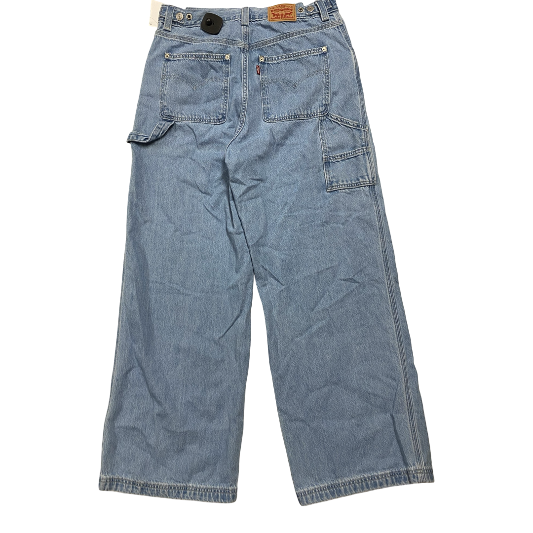Jeans Wide Leg By Levis In Blue Denim, Size:12