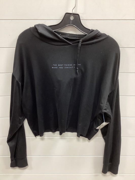 Athletic Top Ls Hoodie By Cmc In Black, Size:M