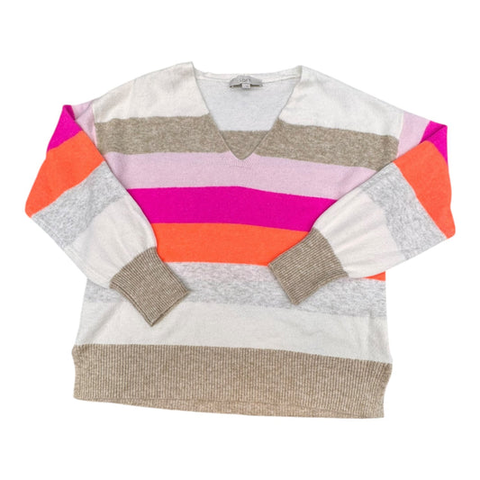 Sweater By Loft In Striped Pattern, Size:L