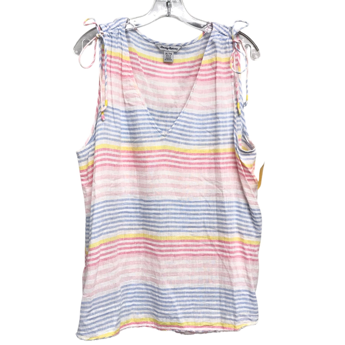 Top Sleeveless By Tommy Bahama In Striped Pattern, Size:Xl