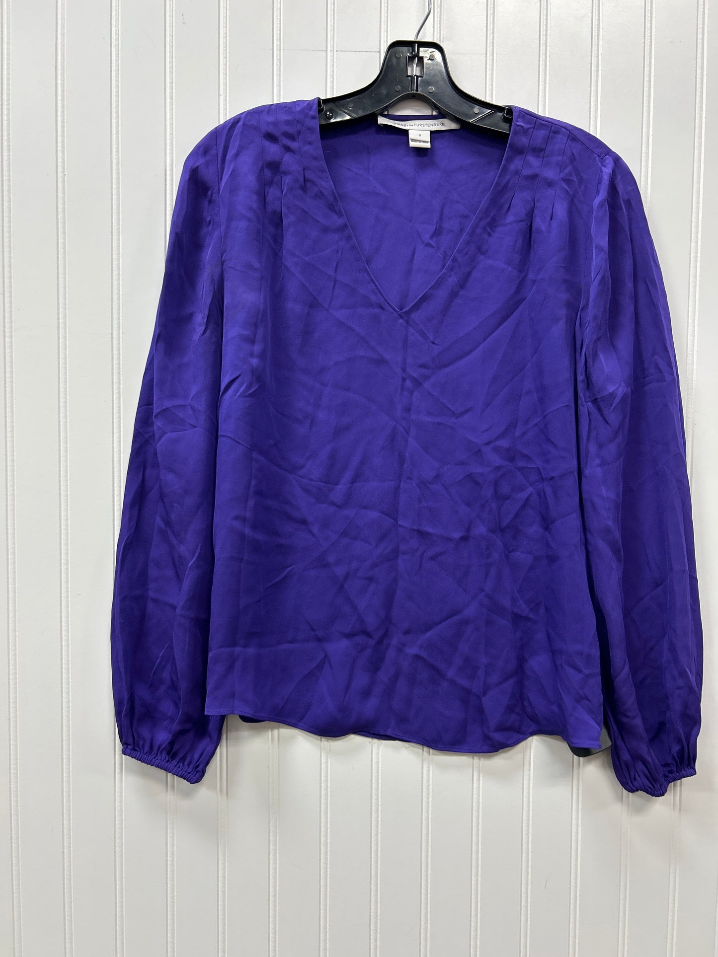 Top Ls Designer By Diane Von Furstenberg In Purple, Size:0