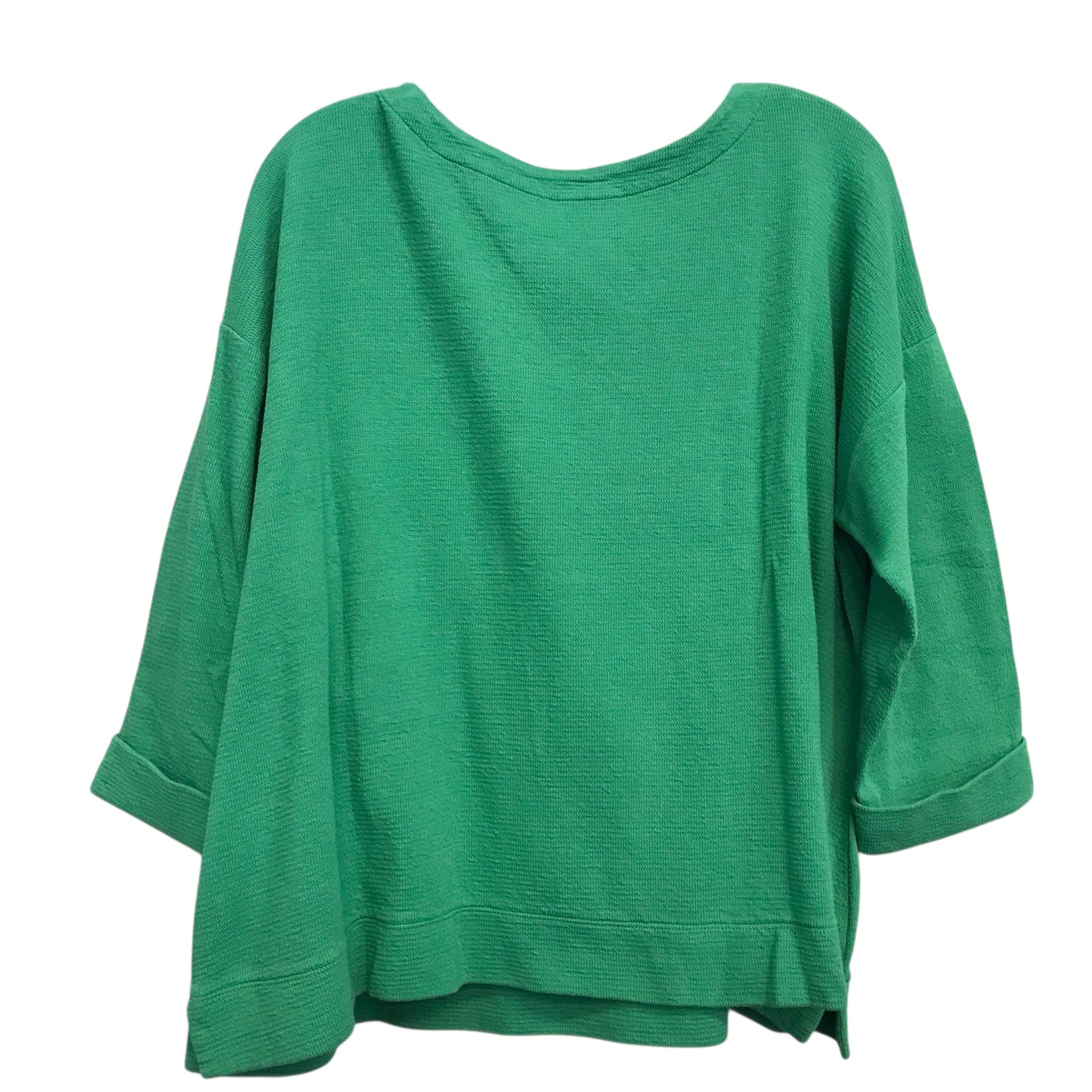 Top 3/4 Sleeve By J. Jill In Green, Size:Xlp