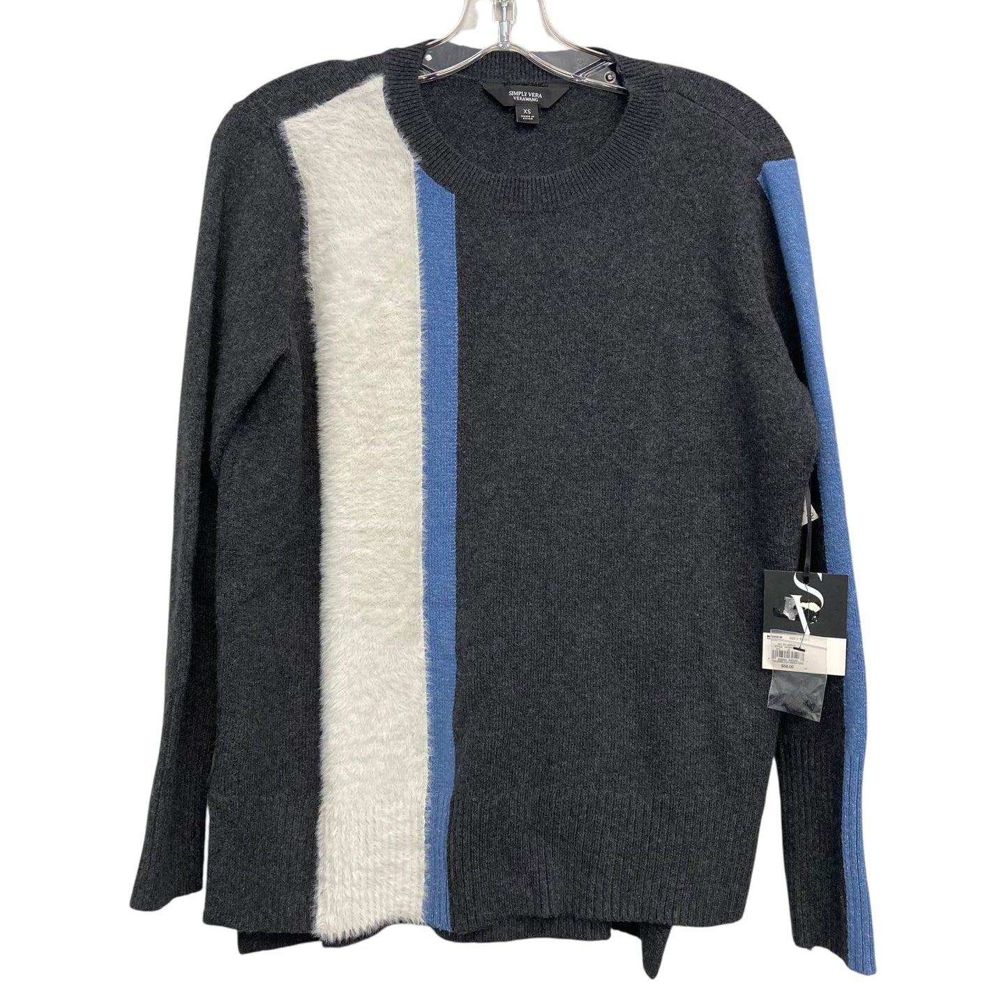 Sweater By Simply Vera In Grey, Size:Xs