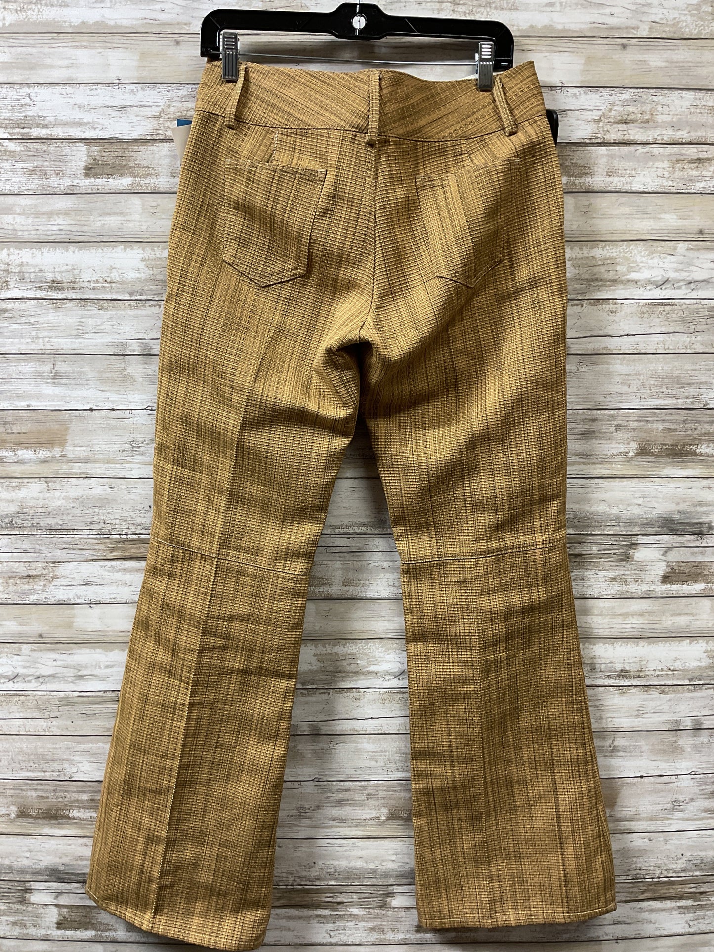 Pants Designer By Alice + Olivia In Yellow, Size:10