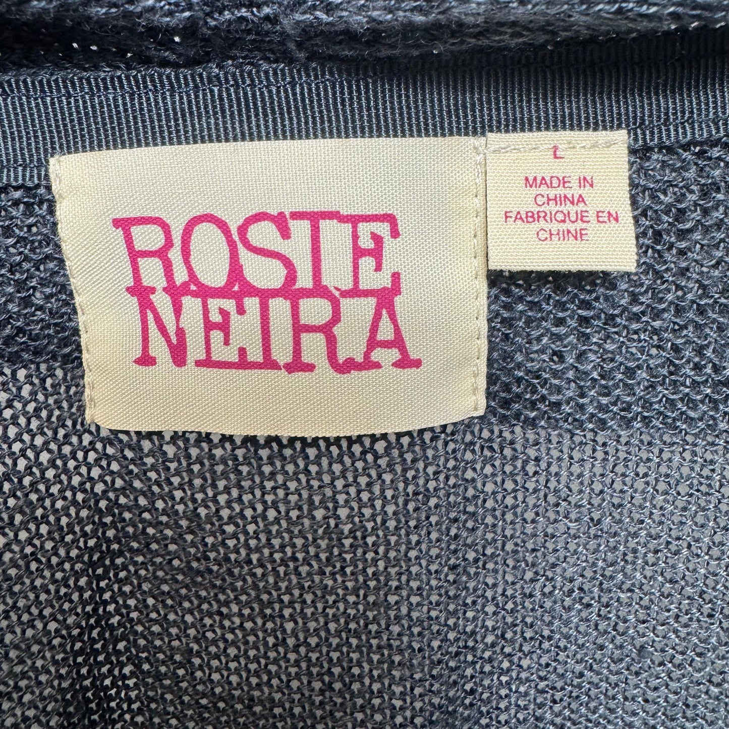 Linen Blend Sweater Cardigan By Rosie Neira In Blue, Size: L