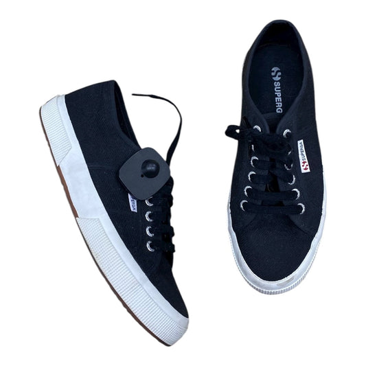 Shoes Sneakers By Superga In Black, Size:6.5