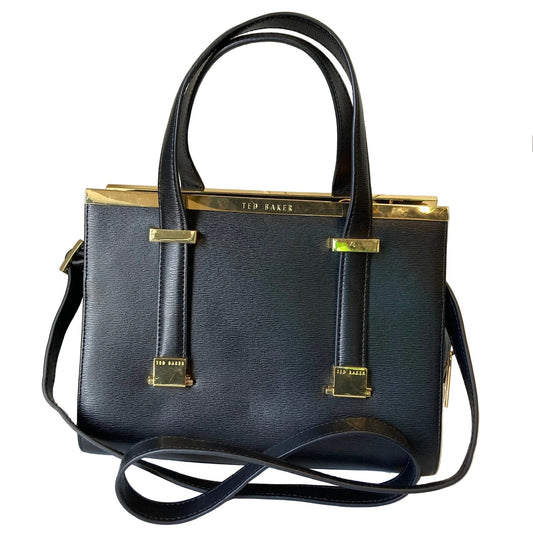Handbag By Ted Baker In Black, Size:Medium