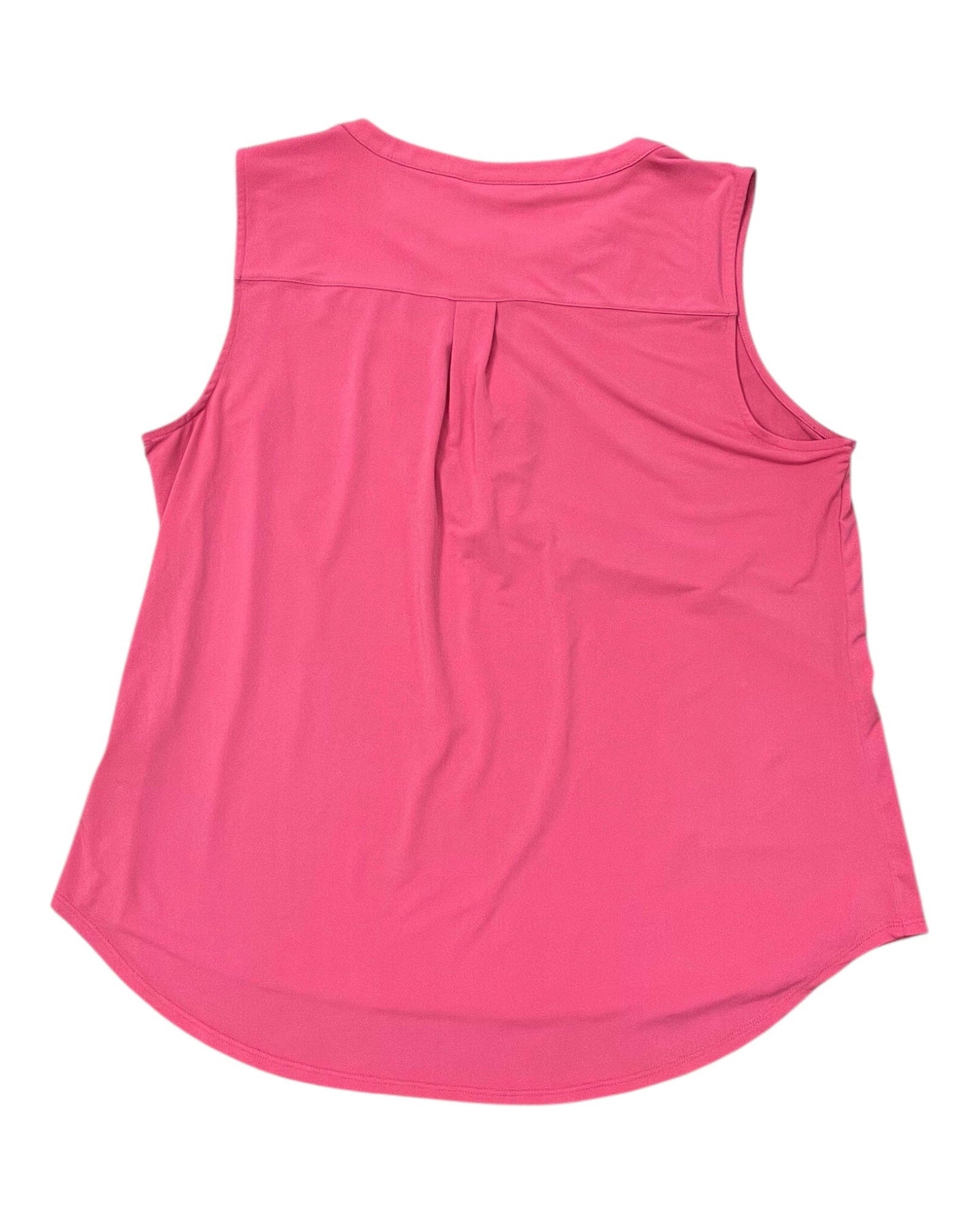 Top Sleeveless By Dana Buchman In Pink, Size:Xl