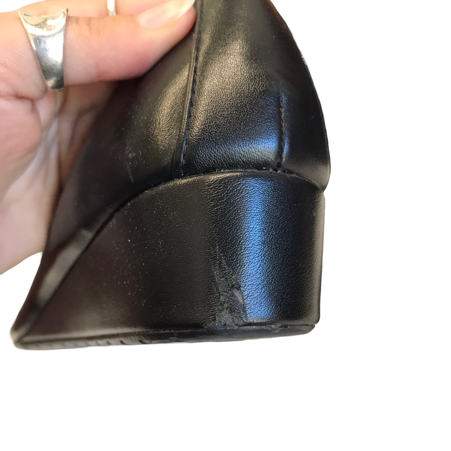 Shoes Heels Wedge By Anne Klein In Black, Size:8.5