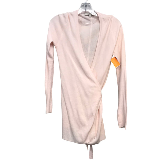 Sweater Cardigan By Loft In Pink, Size:Xs
