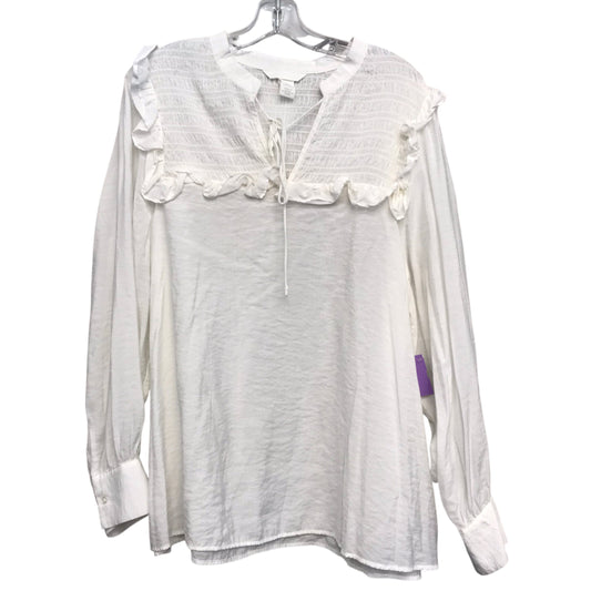 Top Ls By H&M In White, Size:Xl