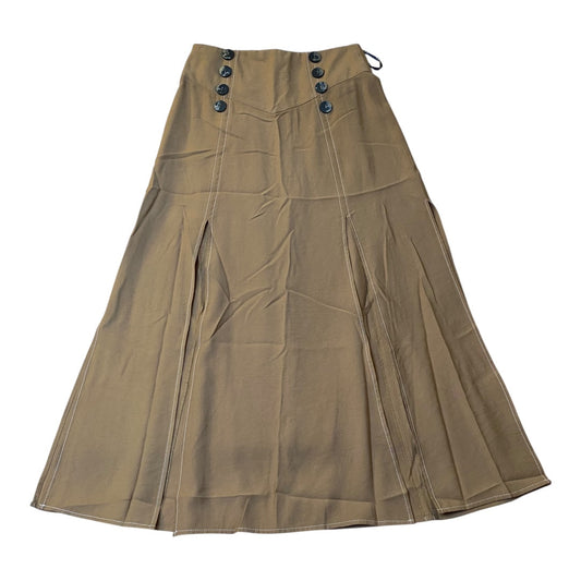 Skirt Maxi By Top Shop In Tan, Size:4