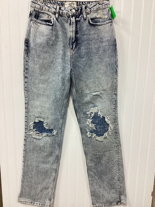 Jeans Wide Leg By We The Free In Blue Denim, Size:8
