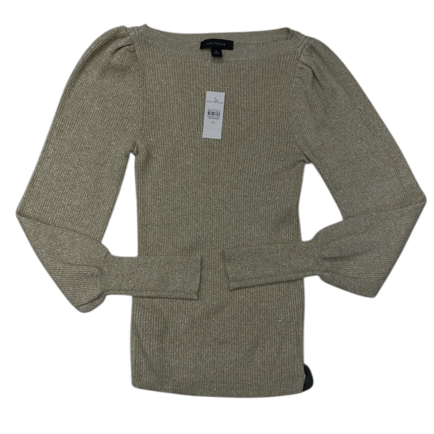 Sweater By Ann Taylor In Gold, Size:Xs