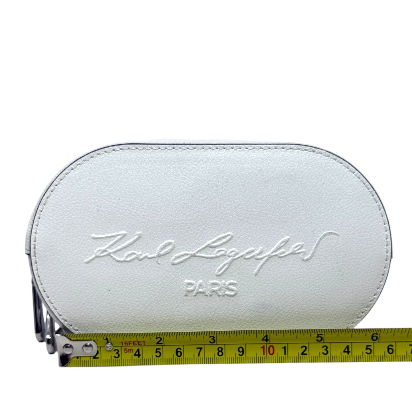 Nantes Leather Bucket Bag Crossbody Designer By Karl Lagerfeld, Size: Medium