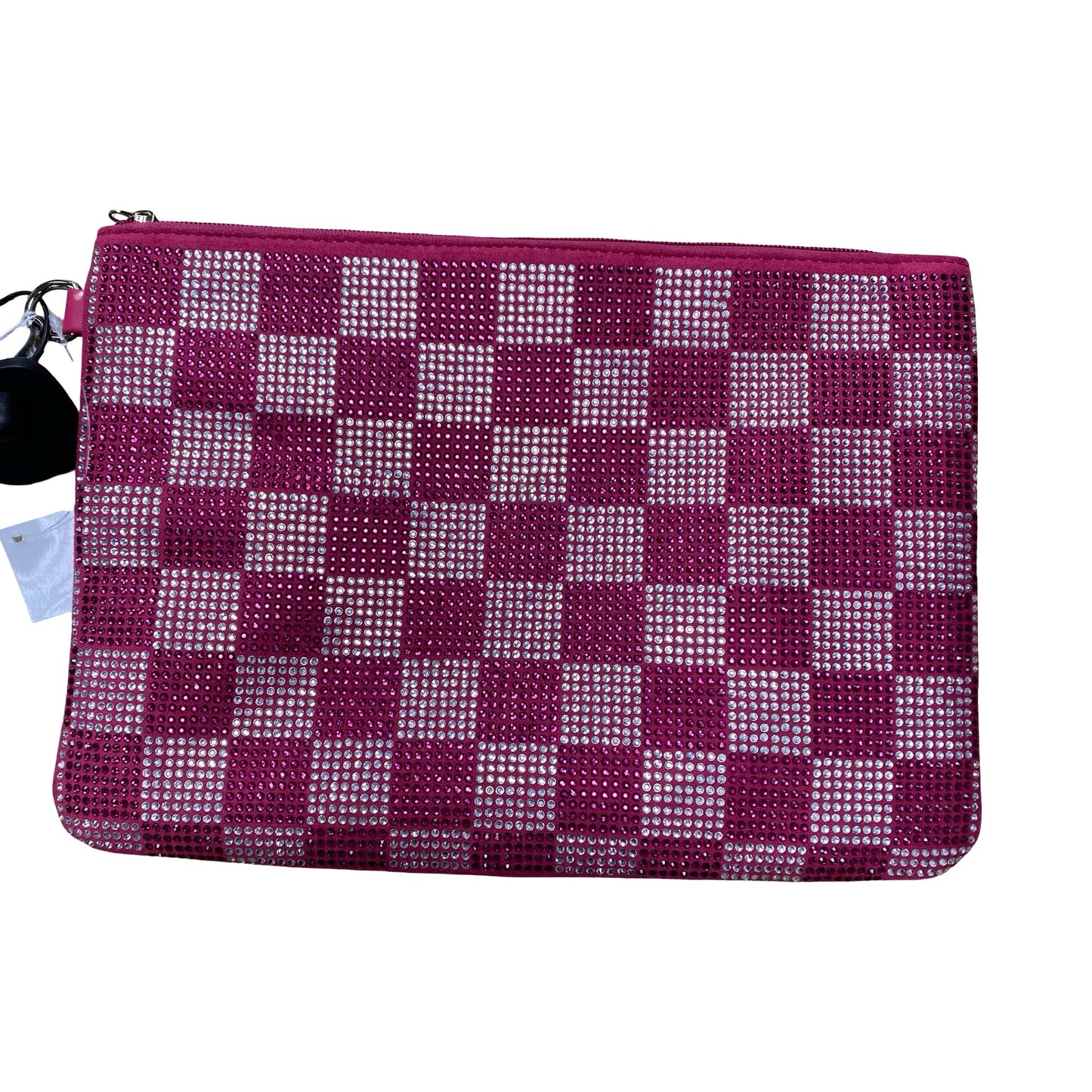Makeup Bag By Shein In Checkered Pattern, Size:Large