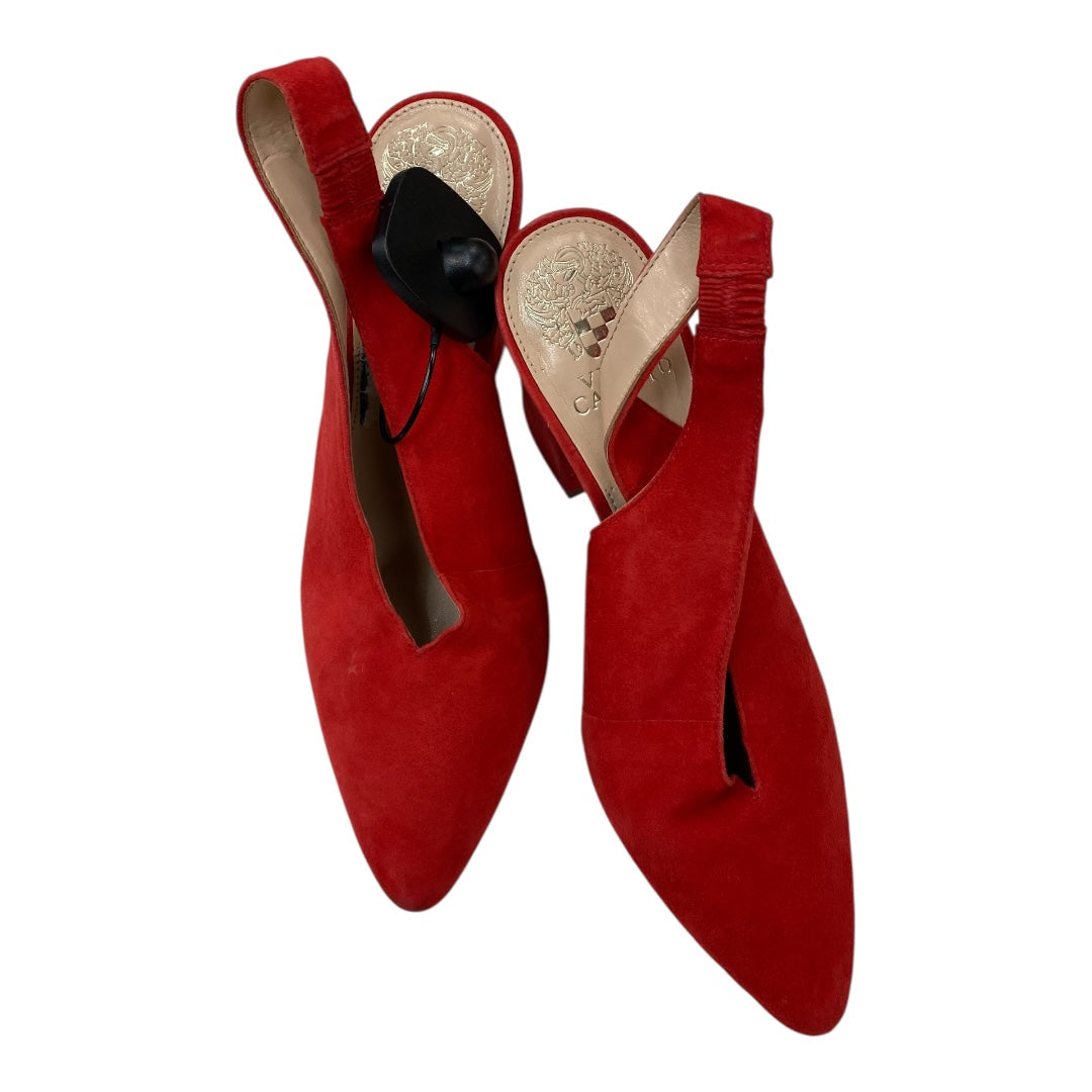Shoes Heels Block By Vince Camuto In Red, Size:7