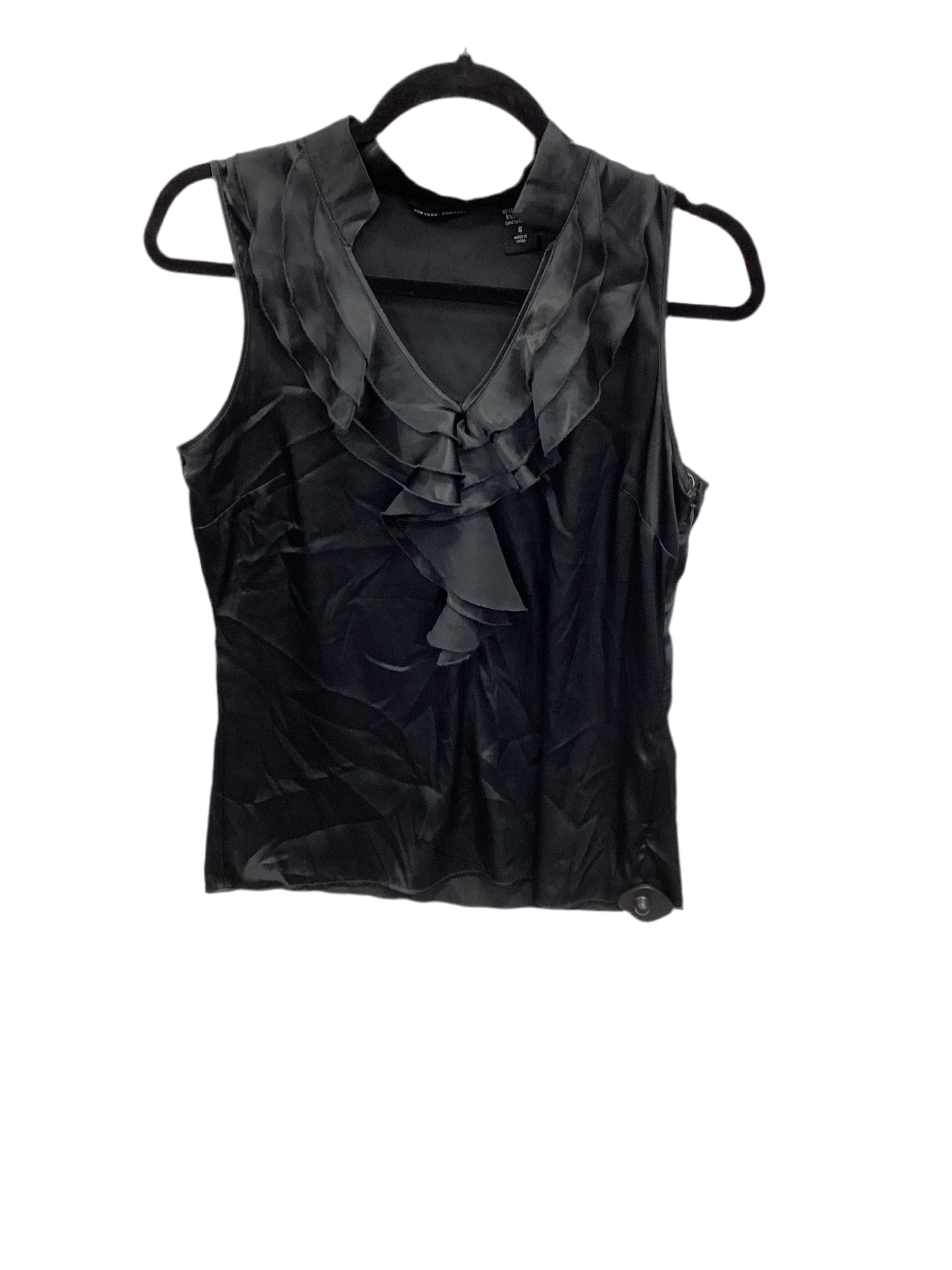 Top Sleeveless By New York And Co In Black, Size:6