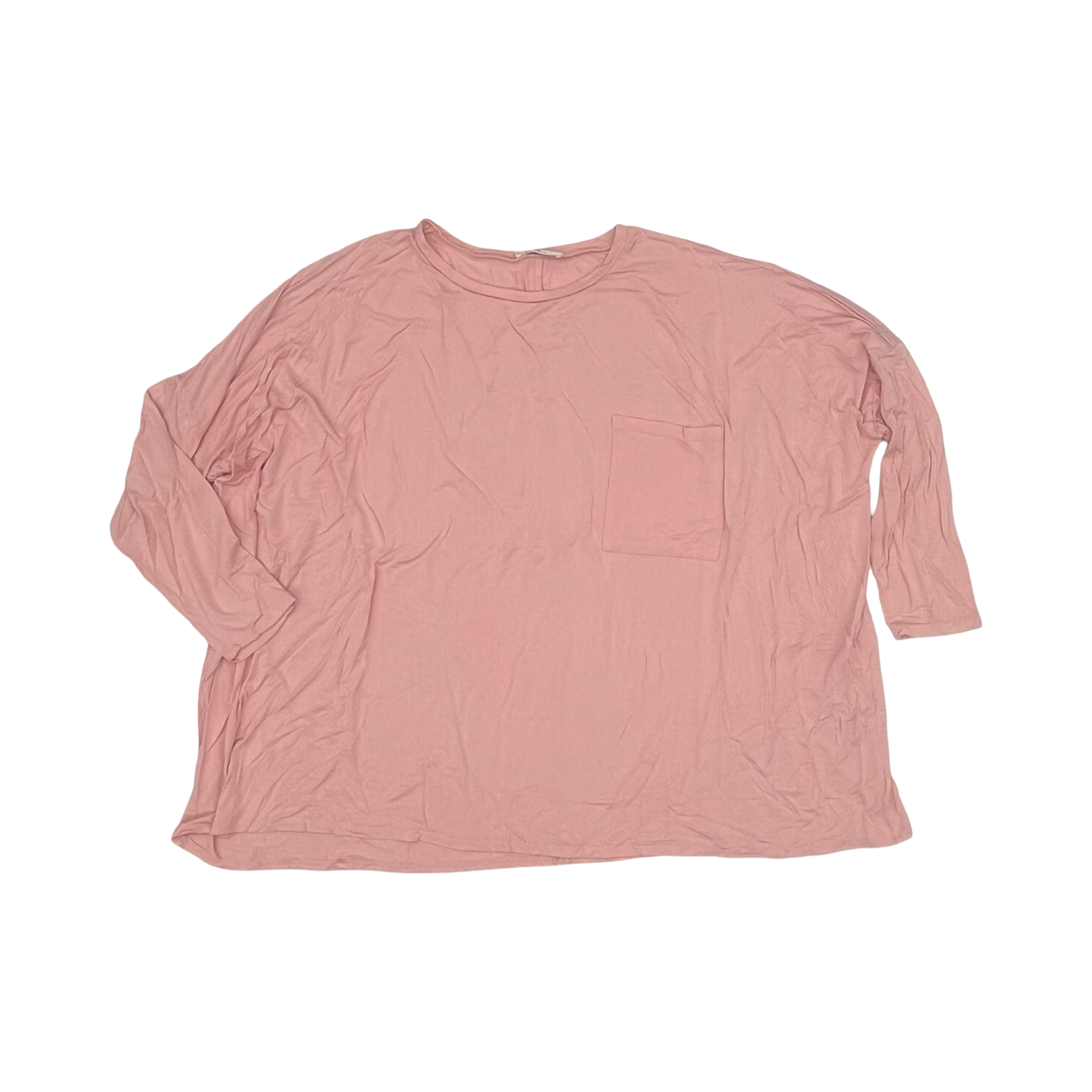 Top Ls By Zenana In Pink, Size:2X