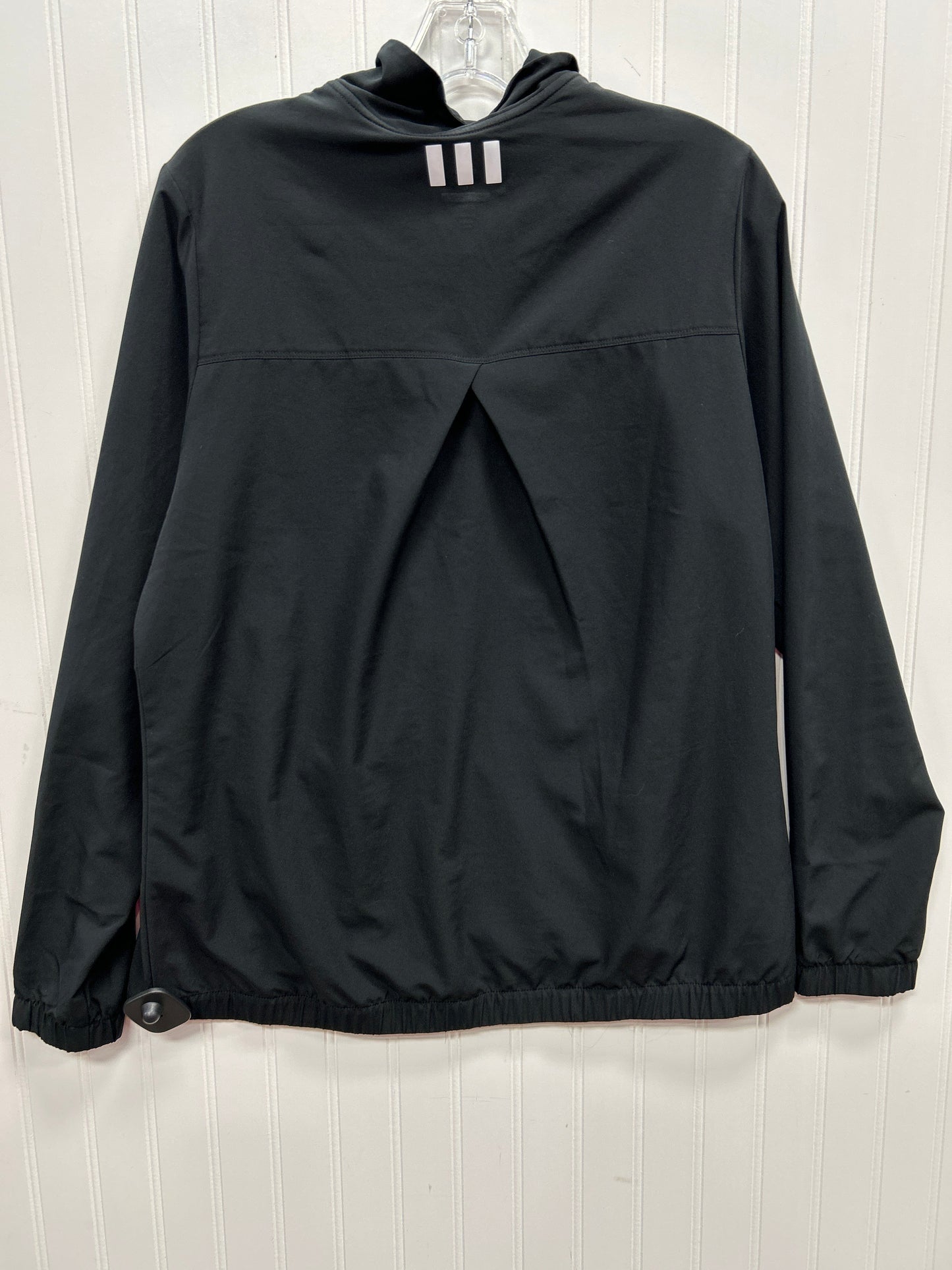 Athletic Top Ls Collar By Adidas In Black, Size:L