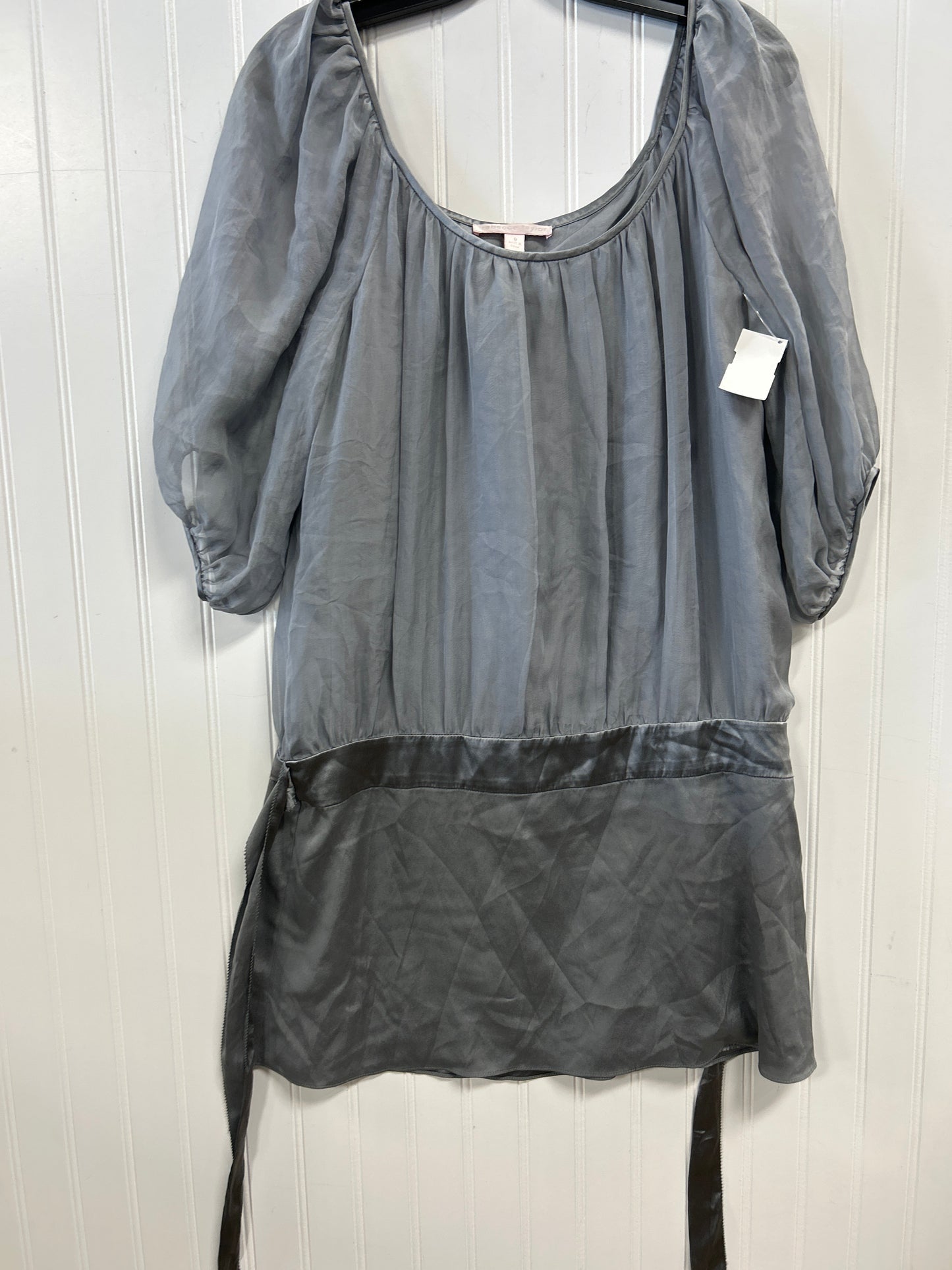 Dress Casual Midi By Rebecca Taylor In Grey, Size:8