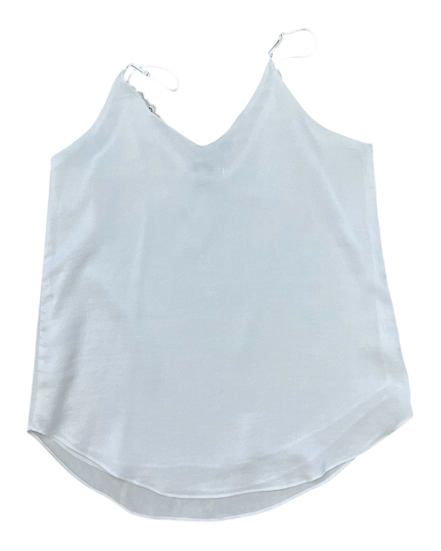 Top Sleeveless By Clothes Mentor In White, Size:M