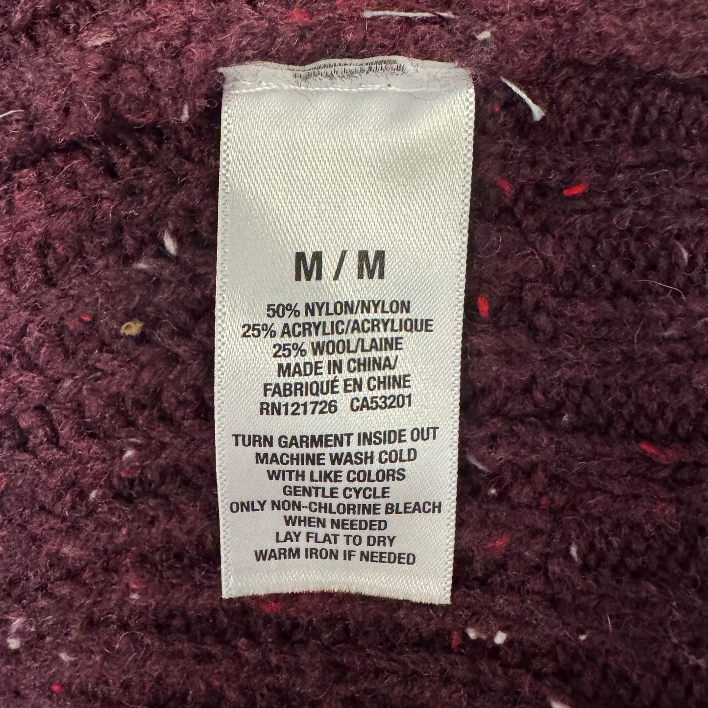 Sweater Cardigan By Aeropostale In Maroon, Size: M