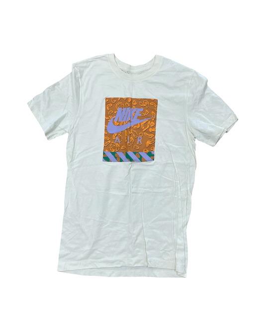 Athletic Top Ss By Nike In Cream, Size:S
