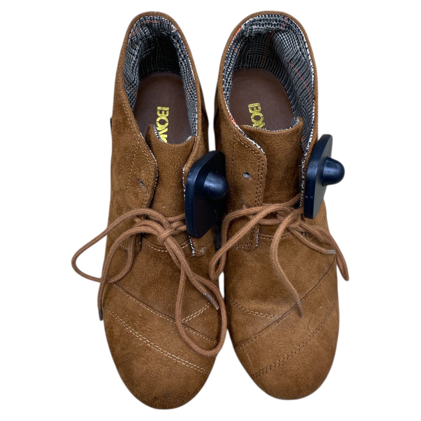 Boots Ankle Heels By Bongo In Brown, Size:7