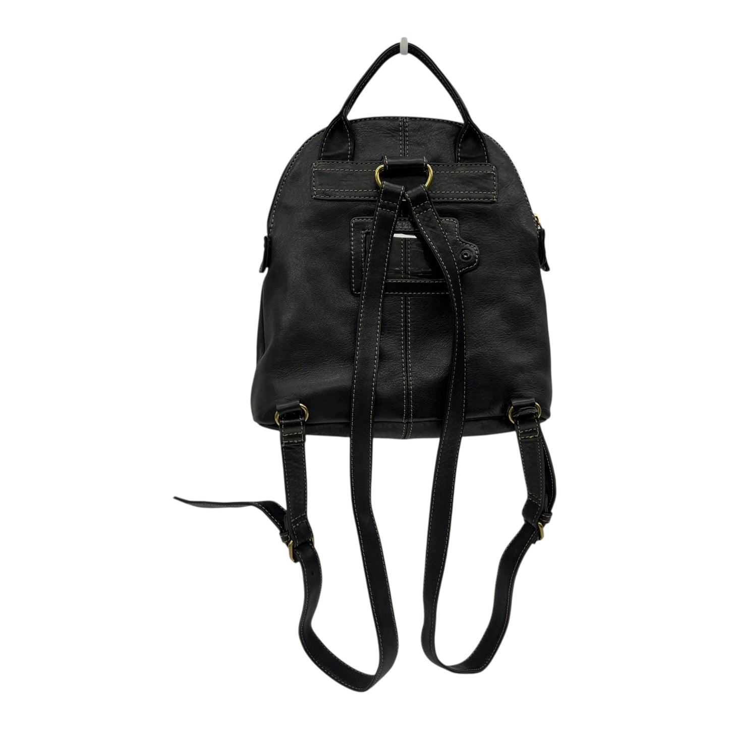 Backpack Leather By Fossil In Black, Size:Small