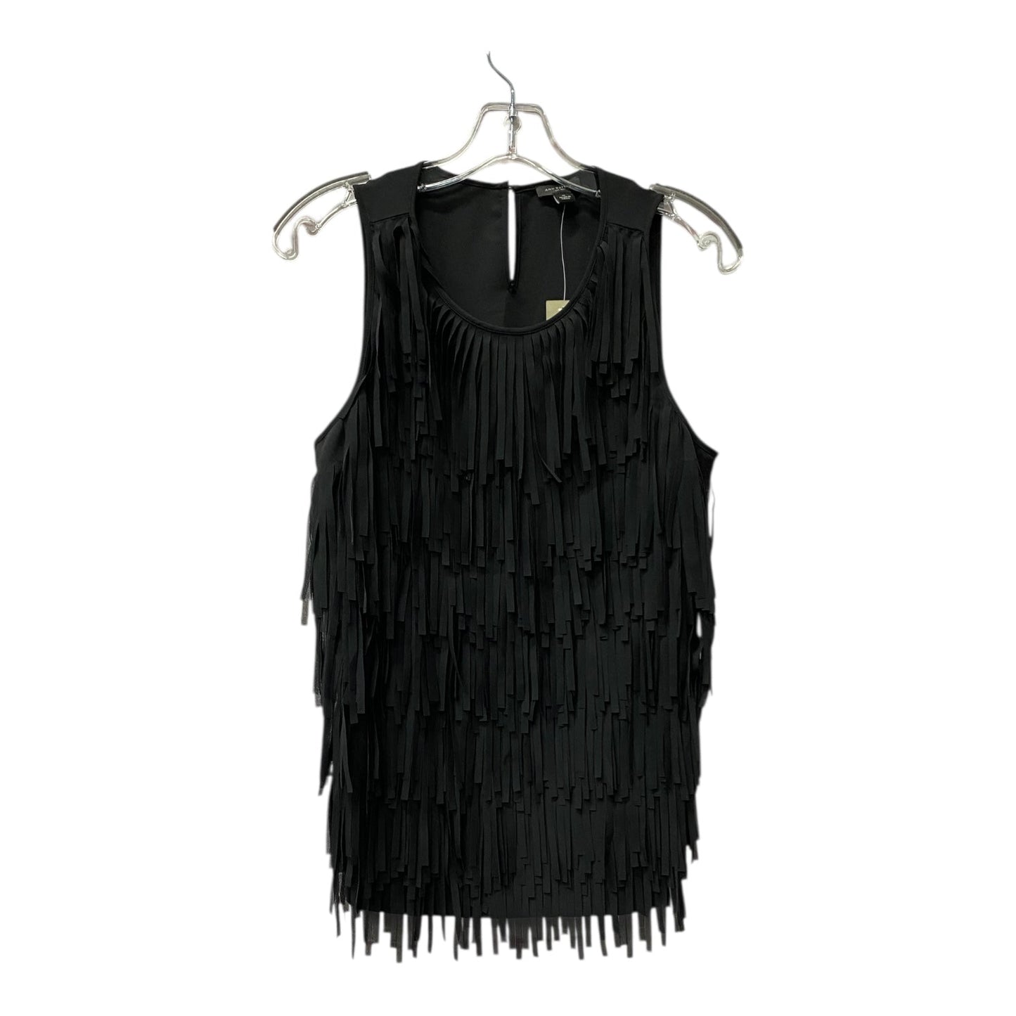 Top Sleeveless By Ann Taylor In Black, Size:M