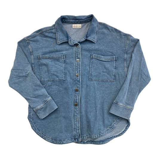 Blazer By Be Cool In Blue Denim, Size:L