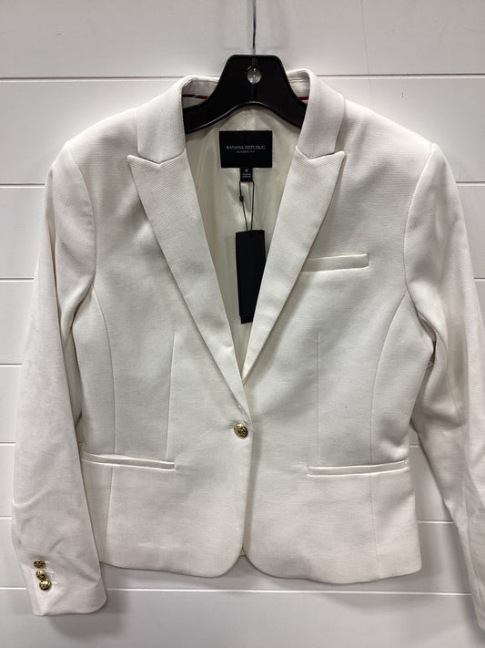 Blazer By Banana Republic In Cream, Size:4