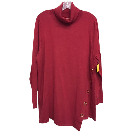 Sweater By Soft Surroundings In Red, Size:1X