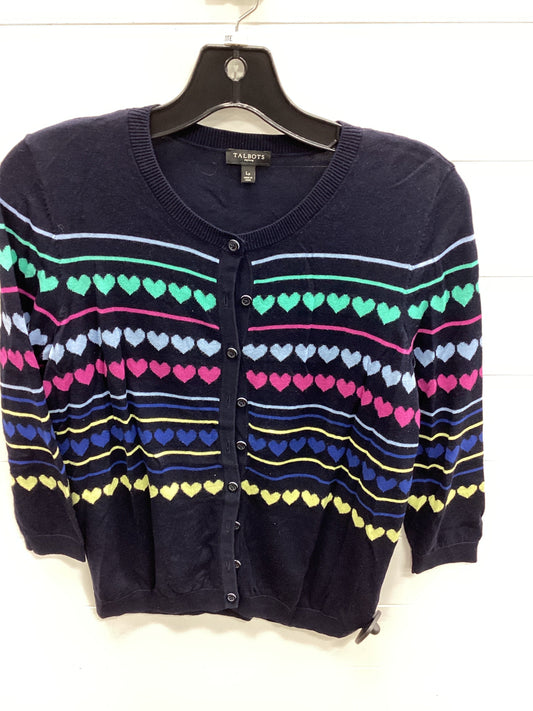 Cardigan By Talbots In Blue, Size:Lp