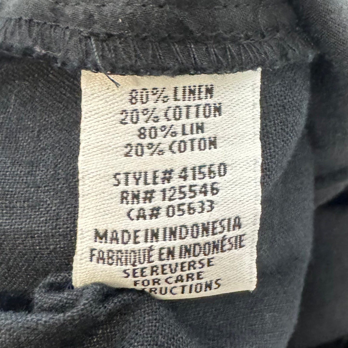 Pants Linen-Cotton By Habitat In Black, Size: S