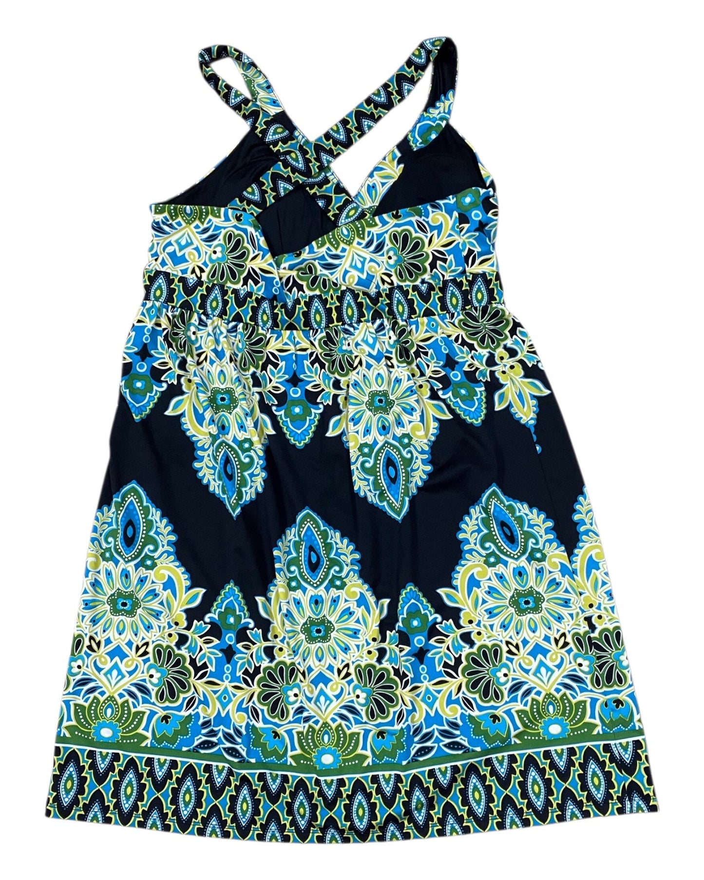 Dress Party Short By International Concepts In Black & Green, Size:Xl