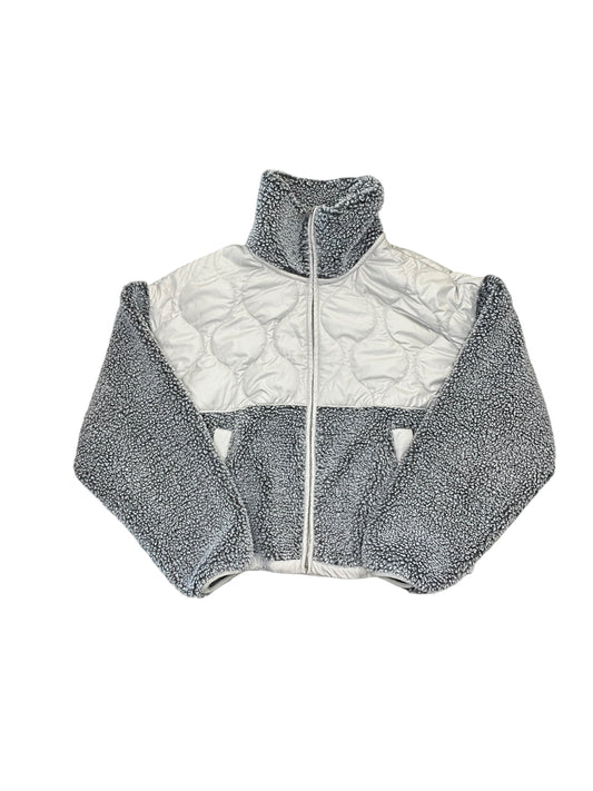 Jacket Faux Fur & Sherpa By Abercrombie And Fitch In Grey, Size:Xs