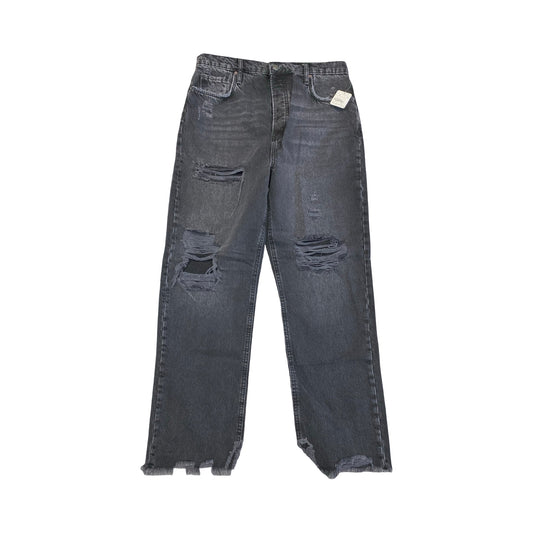 Jeans Boyfriend By Free People In Black Denim, Size:14