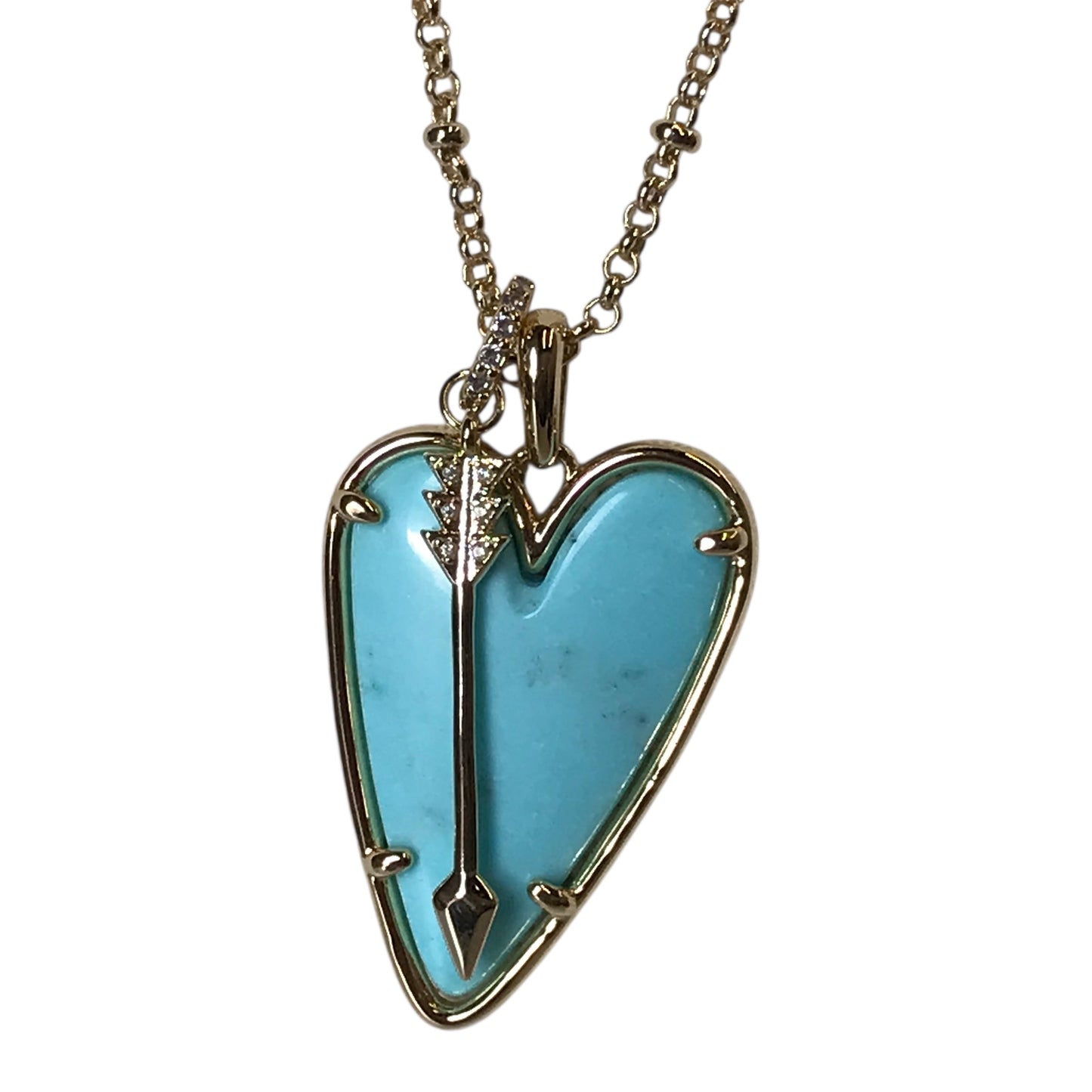 Necklace Charm By Kendra Scott In Blue & Gold