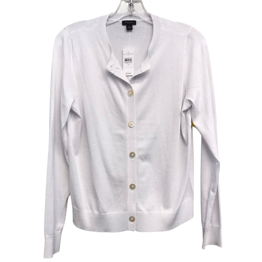 Sweater Cardigan By Ann Taylor In White, Size:M