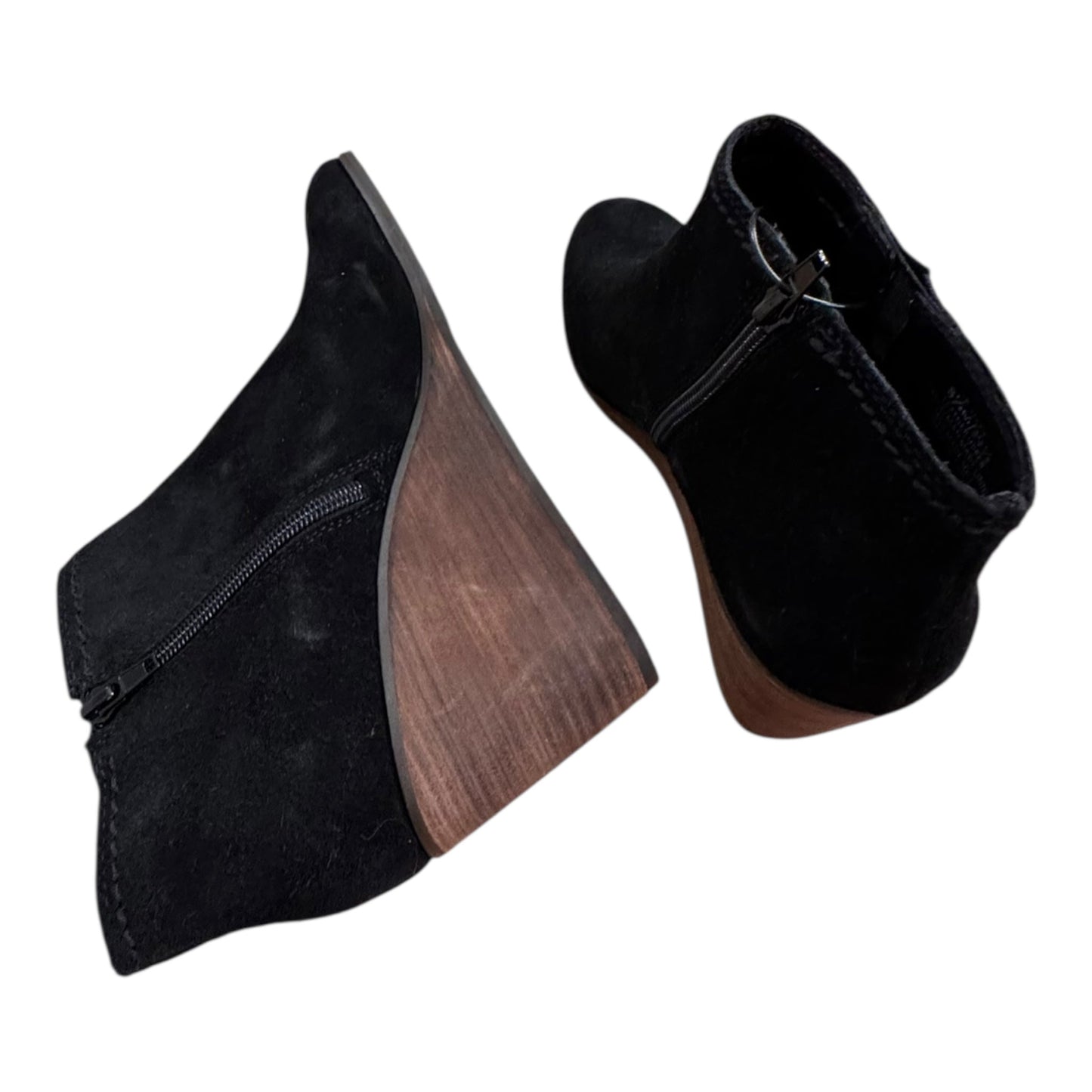 Boots Ankle Heels By Lucky Brand In Black, Size:8.5