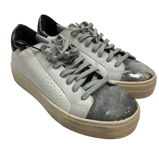 Shoes Designer By P448 In Grey & White, Size:8.5
