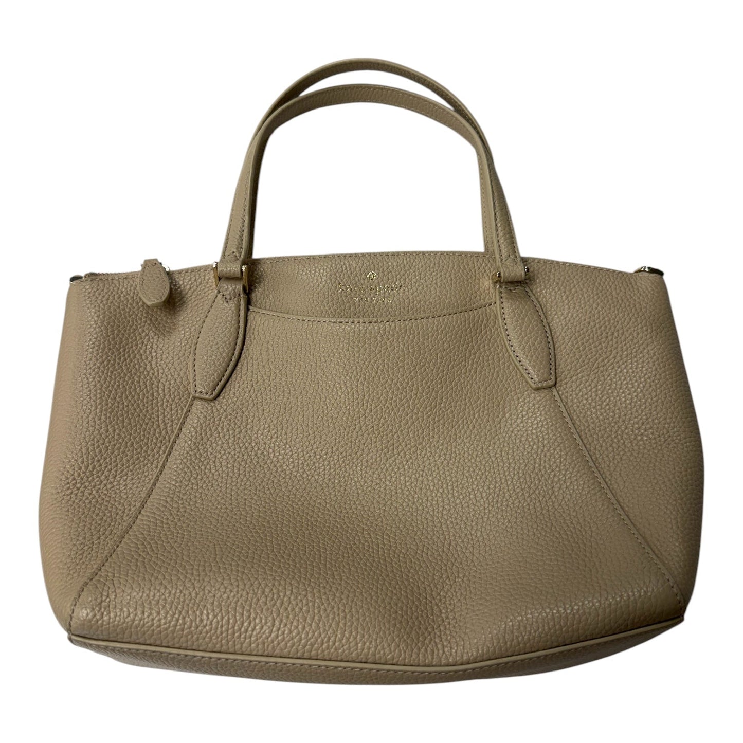 Handbag Designer By Kate Spade In Tan, Size:Medium