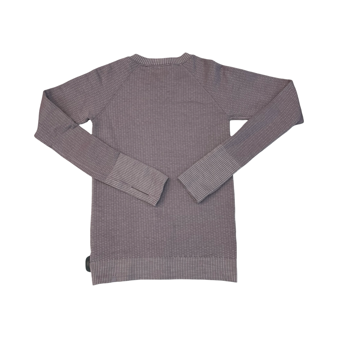 Athletic Top Ls Crewneck By Lululemon In Purple, Size:4