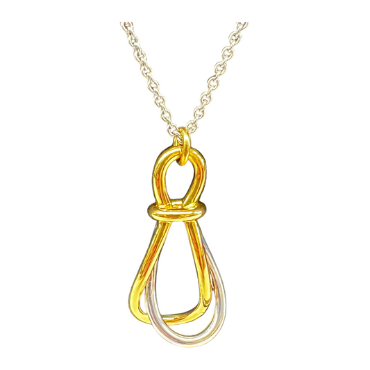 Necklace Lariat & Y-Drop By Ann Taylor In Gold & Silver